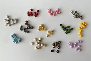 Lote de trabajo 120 piezas botones para hacer muñecas mini botones 4 mm de diámetro para ropa de muñeca - Imagen 1 de 7