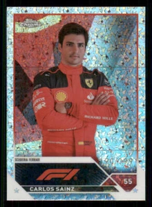 2023 Topps Chrome Formula 1 Mini Diamond Refractors #18 Carlos Sainz /299 - Picture 1 of 2