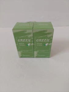 2 Pack MEIDIAN Green Tea Oil Mask Sticks Control Clean Solid Exp 01/02/27 - Picture 1 of 5
