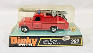 Vintage Original Dinky 282, Land Rover Fire Appliance, 1973, Boxed, Collectable - Picture 1 of 15