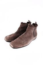 Louis Vuitton - Authenticated Lauréate Boots - Suede Brown for Women, Very Good Condition