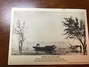 Cartolina d'epoca Oxford in Flood Time The Oxford Preservation Trust A-1 - Foto 1 di 2