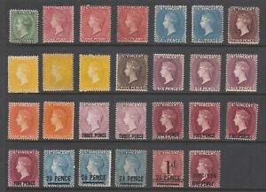 ST VINCENT: *ESTATE SALE* QV Issues from High Value Collection MHOG, MNH, MHNG