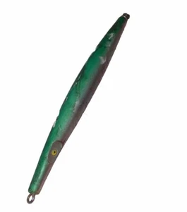 Vtg Super Strike Lures Super "N" Fish Needlefish Sink Green White 7.5" .24oz - Picture 1 of 6