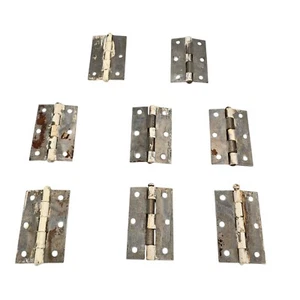 Vintage Metal CN8 Door Hinges 6 Screw 3 Inch Rustic Steampunk Housing DIY Refurb - Picture 1 of 8
