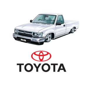1:10 RC Clear Lexan Body Shell Toyota Hilux RN80 for race, drift car - Picture 1 of 9