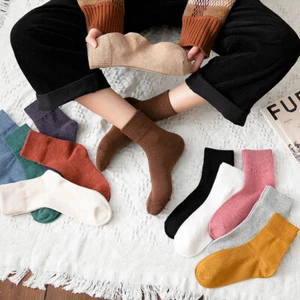 Comfortable Candy Coloured Ankle Boot Style Socks Medium Thickness 1pair - Picture 1 of 18