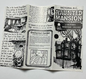 1970's Victoria Canada HAUNTED MANSION Roadside Attraction vintage brochure - Picture 1 of 2