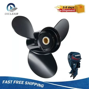 14x11 Aluminum Outboard Boat Propeller fit BRP Johnson Evinrude 40-140HP 13Tooth - Picture 1 of 9