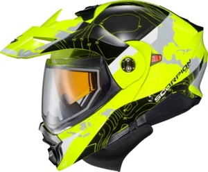 Scorpion EXO-AT960 Topographic Helmets with Dual Lens Shield Sm Yellow - Picture 1 of 1