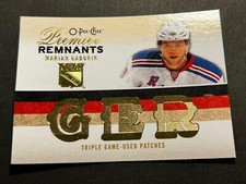 09-10 O PEE CHEE Remnants BLANK BACK PROOF Marian Gaborik Rangers GER