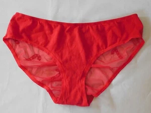 Victoria's Secret Vintage High Cut Panty Large Red with Candy Canes Panties - Picture 1 of 8