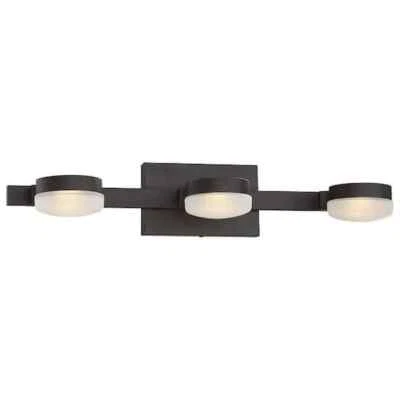 Home Decorators Santissimo 23.75" 3-Light Bronze Dimmable Bathroom Vanity Light - Image 1 of 4
