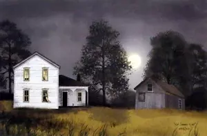 Billy Jacobs Hot Summer Night Moon Print 18 x 12 - Picture 1 of 1