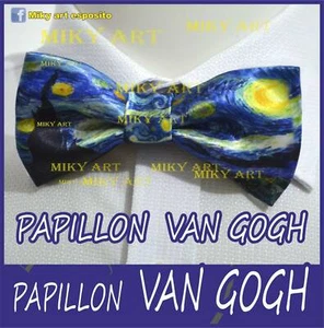 BOW TIE PAPILLON van gogh notte stellata BOW TIE 2 - Picture 1 of 10