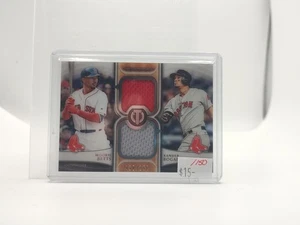2018 Topps Tribute Dual Relics #DR - BB Mookie Betts Xander Bogaerts /150 (MEM) - Picture 1 of 2