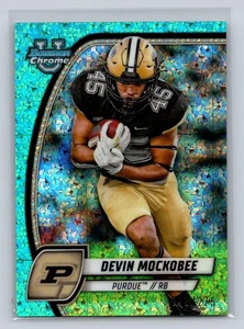 2024 Bowman U Chrome #175 Devin Mockobee Aqua Mini Diamond 113/275-Purdue - Picture 1 of 2