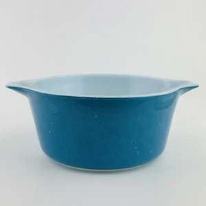 Pyrex 474 B ciotola di miscelazione 1 1/2 quarto casseruola piatto Horizon blu senza coperchio - Foto 1 di 8