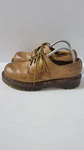Mocasines Dr Martens 1561/34 Hechos en Inglaterra Hombres Corte Bajo Talla UK 7 US 8 Marrón - Imagen 1 de 7