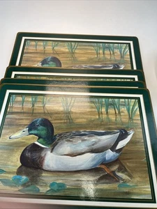 Vintage Pimpernel Ente Kork Tischsets 15,5x 11,5" 4er Set - Bild 1 von 7