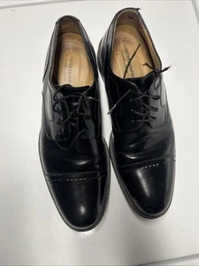 Johnson Murphy Signature Series Herren 8,5 schwarz Leder Schnürschuh elegante Kappe Zehe - Bild 1 von 8