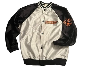 Vintage Nintendo Power Satin Bomber Jacket 80’s Promotional Rare Size Big SMALL - Picture 1 of 12