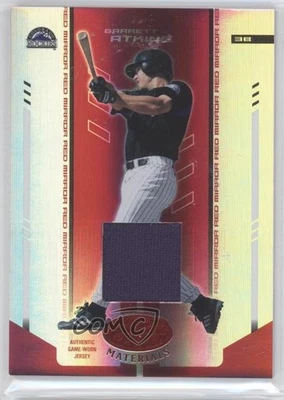 2004 Leaf Certified Materials Red Mirror Fabric /250 Garrett Atkins #66 - Image 1 of 2