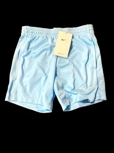 NEW Nike Dri-FIT Academy 21 Kids Knit Football Shorts Light Blue Size XS - Picture 1 of 3