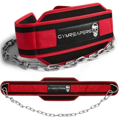 	Gymreapers Dip Belt With Chain For Weightlifting Pull Ups Dips - Heavy Duty	 - Image 1 of 4
