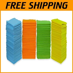 150-Pack Microfiber Towels - 4 Colors, 12" x 16" - Picture 1 of 6
