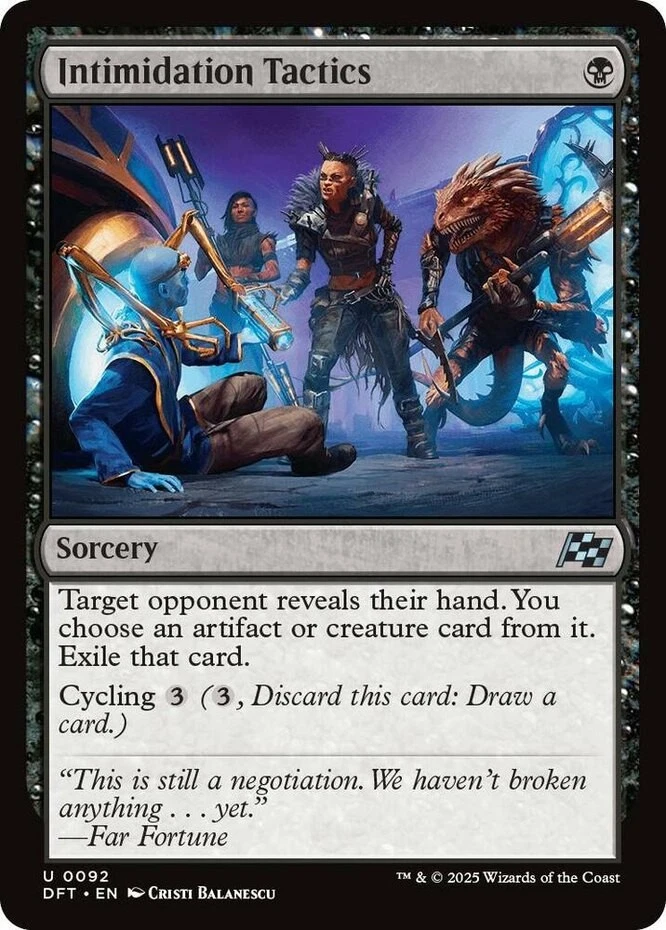 x1 Intimidation Tactics - Aetherdrift - NM - MTG - Image 1 of 1