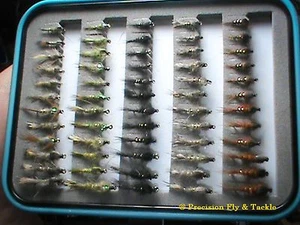 72 Hare's Ears In Fly Box - Trout Wet Flies - Fly Fishing Flies US Veteran Owned - Picture 1 of 2