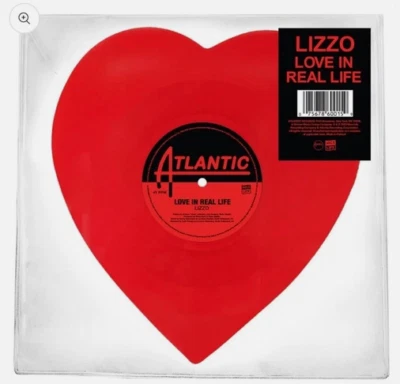 LIZZO - Love in Real Life 10” Heart Shaped Vinyl - BRAND NEW - SEALED. SHIPS NOW