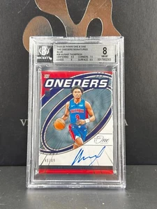 Panini Card 23/24 One and One Oneders Ausar Thompson Pistons 48/49 Auto BGS 8 RC - Picture 1 of 2