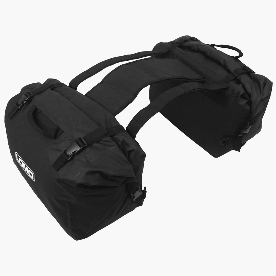 Lomo Dry Bag Motorcycle Panniers - Soft (1 Pair) Black Motor Bike - Image 1 of 4