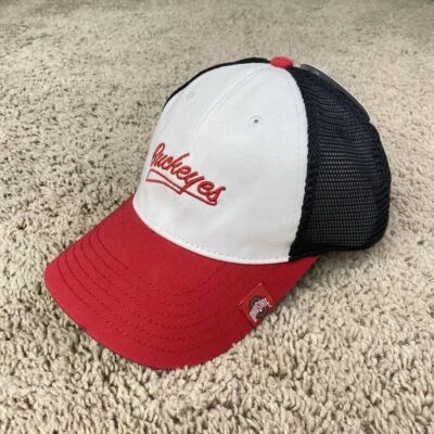 Ohio State Buckeyes Women's Hat NCAA Trucker Mesh Fashion Snapback Cap OSFM - Image 1 of 4