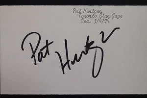 Pat Hentgen Toronto Blue Jays 1996 Cy Young Autograph Signed 3x5 Index Card 16L - Picture 1 of 4