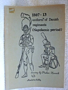 e MILITARY BOOKLET DANISH REGIMENTS NAPOLEONIC PERIOD 1807-13 WAR INFANTRY - Bild 1 von 8