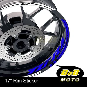 17" Rim Blue Wheel Decals Stickers For Yamaha YZF R6 1999-2018 13 14 15 16 17 - Picture 1 of 21