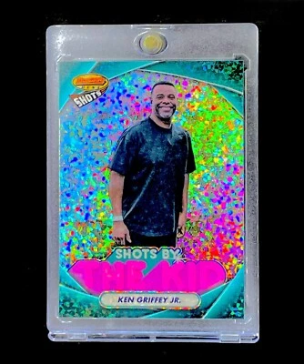KEN GRIFFEY JR. DIAMOND REFRACTOR RARE HOLO Silver Bowman Insert - MARINERS - Image 1 of 4