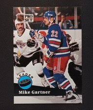 Mike Gartner 1991 Pro Set #604 New York Rangers Hockey Card 