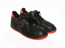 nike air force 1 black red shoes 
