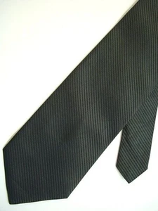Corbata Monti Silk para hombre a rayas de seda gris 3-7/8" x 56" - Imagen 1 de 2