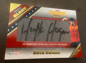Tristar TNA Glory Hulk Hogan Mat Autograph /50 Auto NM WWE WCW - Picture 1 of 4