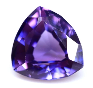 Piedra preciosa suelta corte trillón taaffeita púrpura natural certificada de 4,50 quilates - Imagen 1 de 9