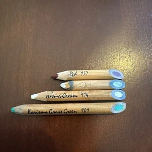 Berol Karisma Karismacolor Artist Colour Pencils- 4x worn spares - Picture 1 of 2