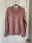 Zella Compression Top Size Large Pink Space Dye Long Sleeve Breathable