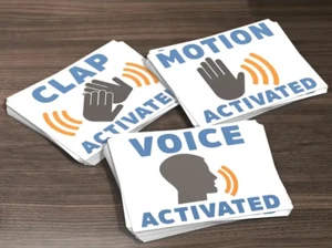 30pc Clap Voice Motion Activated Stickers Prank Funny Practical Joke Workplace - Picture 1 of 4