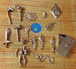 Silver metal Oddua tools herramientas oduduwa ifa orisha Obatala orisa funfun - Bild 1 von 7