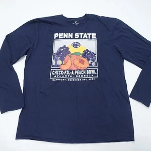 Fanatics Shirts Mens XL Blue Penn State Peach Bowl Printed Long Sleeve Pullover - Picture 1 of 6